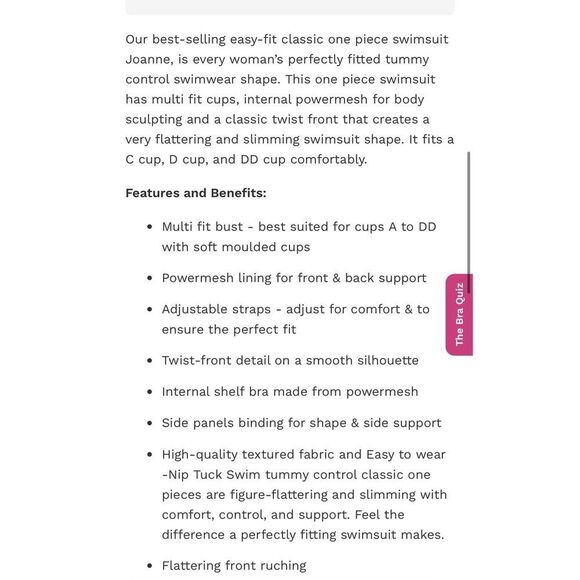 Niptuck Women's 10 Twist Front One Piece Swimsuit Blue Sorrento Stripe Nautical - Picture 13 of 14